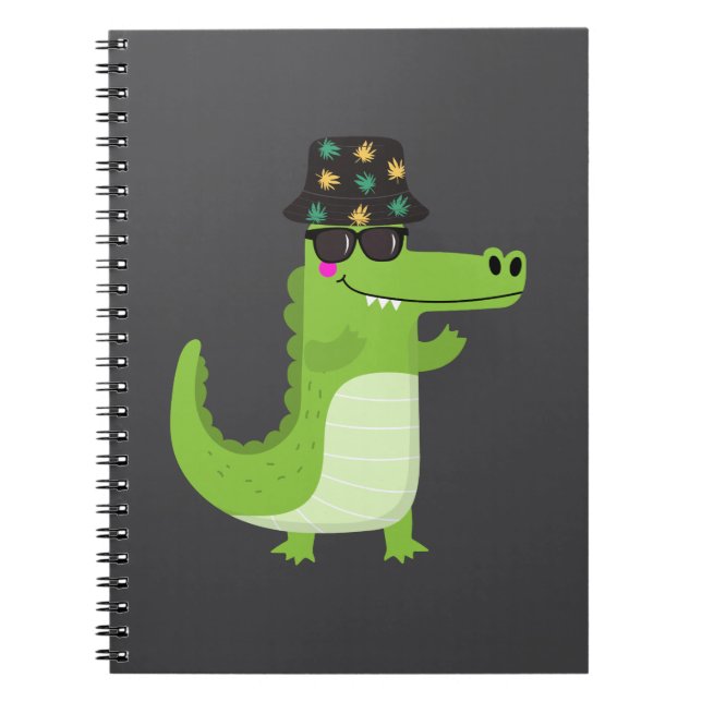 Cool Crocodile with Sunglasses | Notebook (Front)