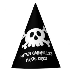 Cool Crossbone Pirate Party Hat