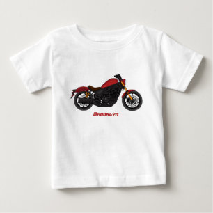 Cool cruiser style motorcycle baby T-Shirt