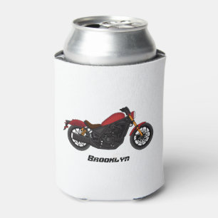 Cool cruiser style motorcycle can cooler