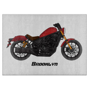Cool cruiser style motorcycle cutting board
