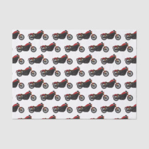 Cool cruiser style motorcycle tissue paper