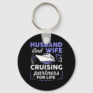 Cool Cruising Art For Men Women Husband Wife Match Keychain