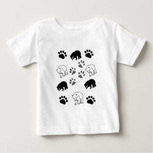 Cool Cub Toddler Shirt Polar Bear & Paws Graphic
