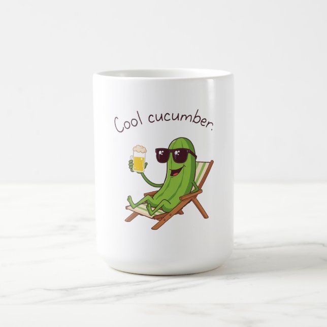 Cool Cucumber Coffee Mug (Center)