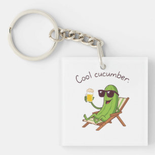 Cool Cucumber Keychain