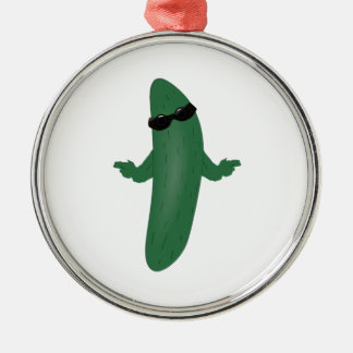 Cool Cucumber Metal Ornament