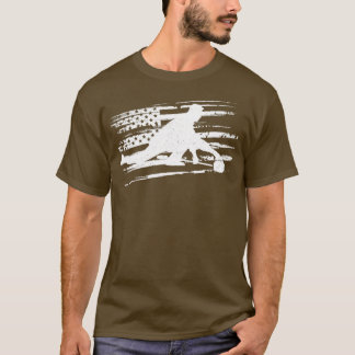 Cool Curling US Flag Design Cute Winter Gift For P T-Shirt