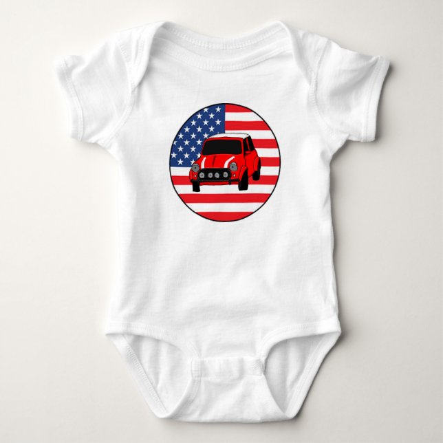 Cool custom car baby bodysuit (Front)