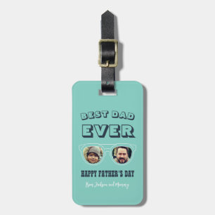 Cool Custom Dad Son Daughter Photo Father's Day Luggage Tag