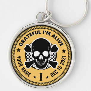 Cool Custom NA Recovery Skull Medallion Keytag Ke Keychain
