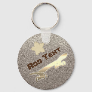 Cool Custom Skater Skateboarding Keychain