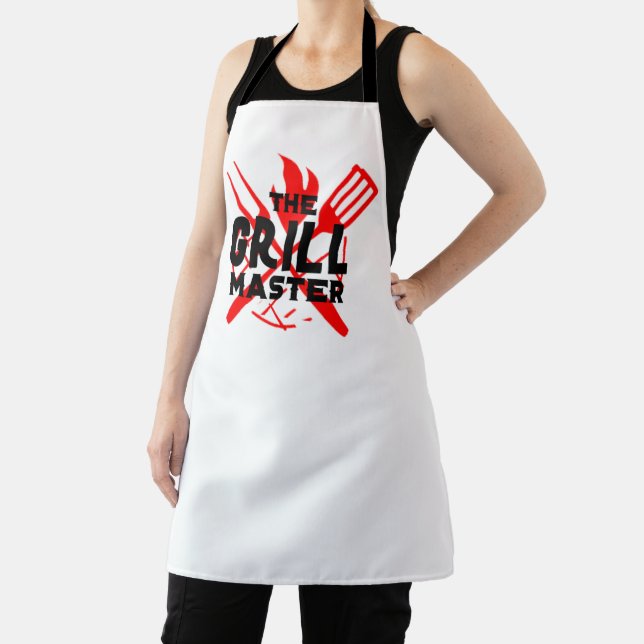 Cool Custom The Grill Master Mens Womens Apron (Insitu)