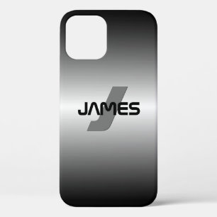 Cool Customizable Name & Monogram iPhone 12 Case