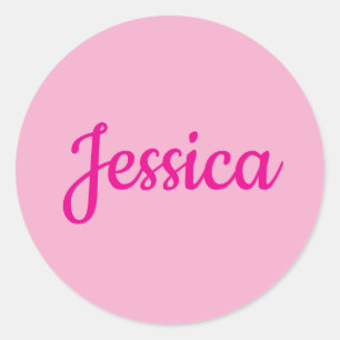 Cool Customizable Text Classic Round Sticker