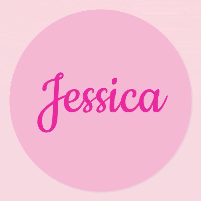 Cool Customizable Text Classic Round Sticker (Creator Uploaded)
