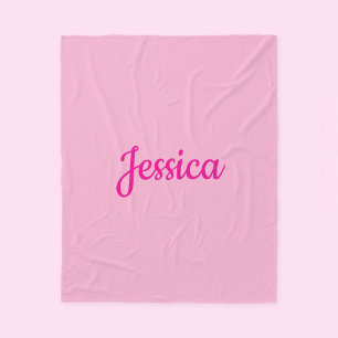 Cool Customizable Text Fleece Blanket