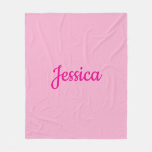 Cool Customizable Text Fleece Blanket