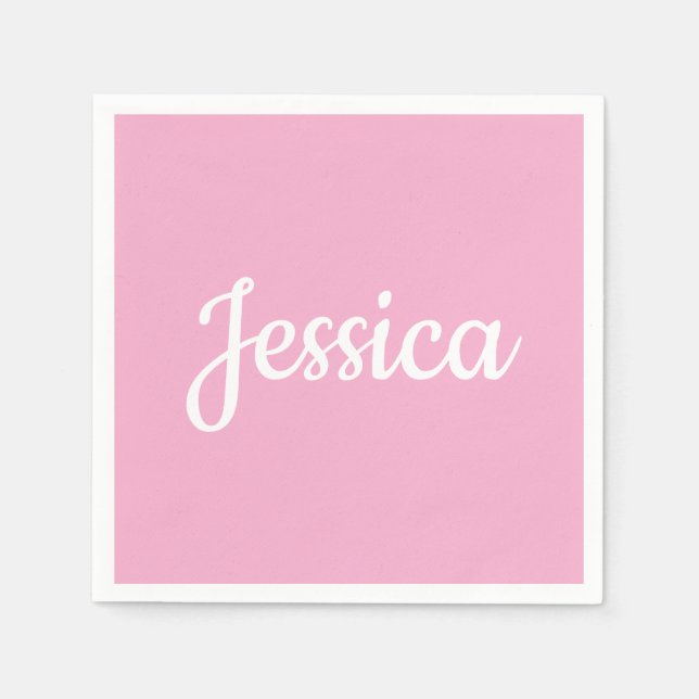 Cool Customizable Text Napkin (Front)