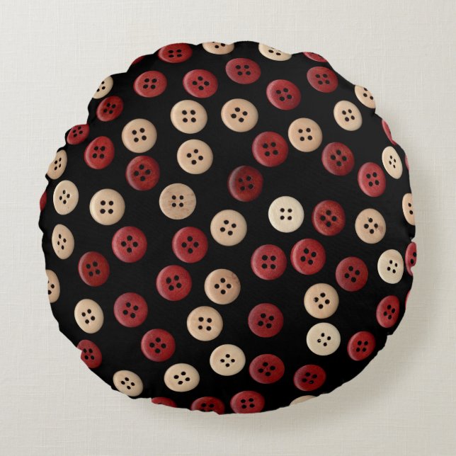 Cool Cute Fun Unique Round Pillow (Front)