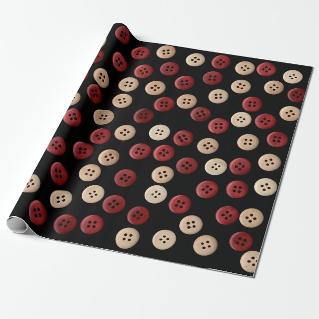 Cool Cute Fun Unique Wrapping Paper (Unrolled)