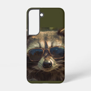 Cool Cute Raccoon in Glasses Animal Humour Art Samsung Galaxy Case