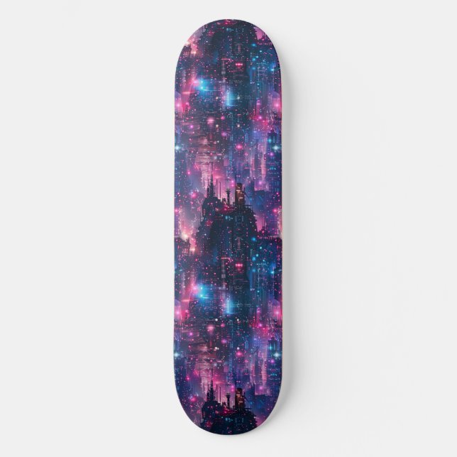 Cool Cyberpunk Anime Japanese Designed Skateboard (Front)