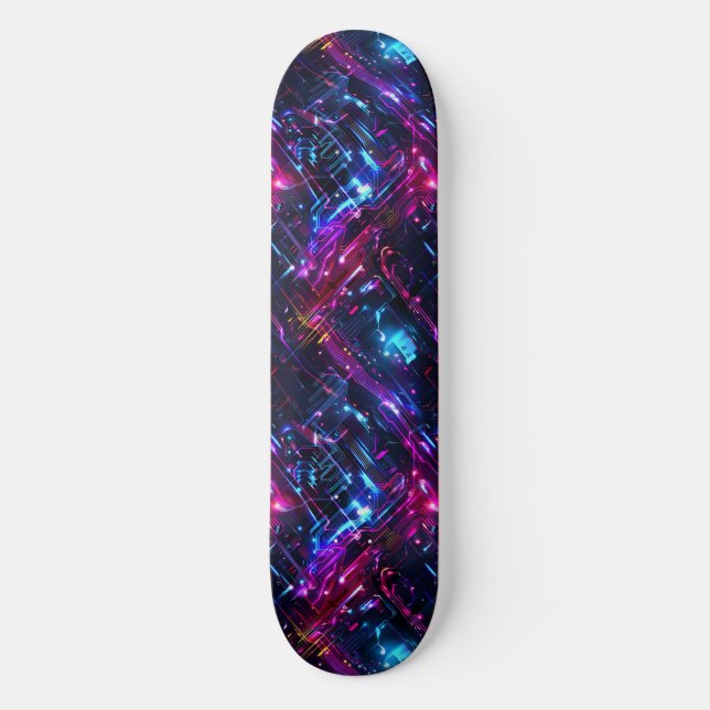 Cool Cyberpunk Anime Japanese Designed Skateboard (Front)