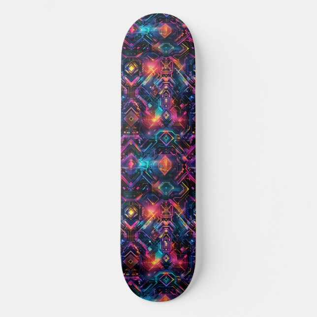 Cool Cyberpunk Anime Japanese Designed Skateboard (Front)