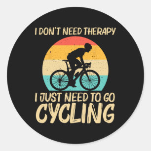 Cool Cycling For Men Women Cyclist Bicycle Mountai Classic Round Sticker