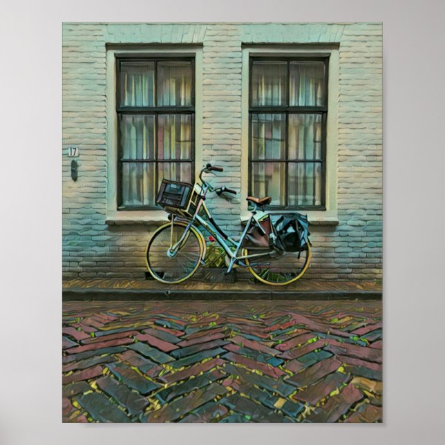 Cool cyclist gifts poster (Front)