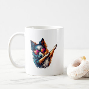 Cool Dabbing Dog Art Coffee Mug