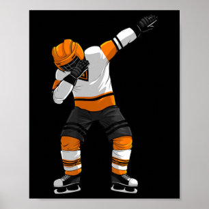 Cool Dabbing Ice Hockey Art For Men Boys Ice Hocke Poster