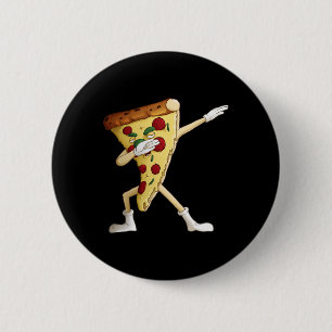 Cool Dabbing Pizza Funny Italian Pie Hip-hop Dance 2 Inch Round Button