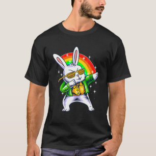 Cool Dabbing Rabbit Novelty Graphic S T-Shirt