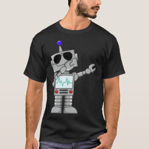 Cool Dabbing Robot Back to School  T-Shirt