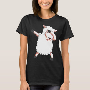 Cool Dabbing Sheep Funny Farmer Lamb Animal Dancin T-Shirt