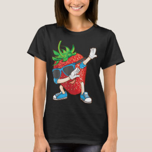 Cool Dabbing Strawberry Funny Love Dancer Sweet Fr T-Shirt