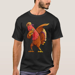 Cool Dabbing Turkey Boys Autumn  Thanksgiving 2022 T-Shirt
