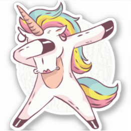 Cool Dabbing Unicorn Rainbow Trendy Dance Moves