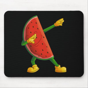 Cool Dabbing Watermelon Funny Fruit Dancing Athlet Mouse Pad