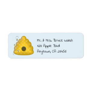 Cool d'abeille avec la ruche d'abeille