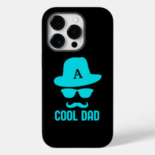 Cool Dad Best DAD Ever monogram initial funny Case-Mate iPhone 14 Pro Case
