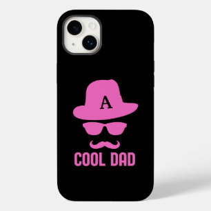 Cool Dad Best DAD Ever moustache custom monogram Case-Mate iPhone 14 Plus Case