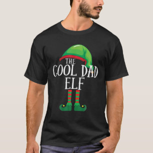 Cool Dad Elf Matching Family Group Pajama T-Shirt