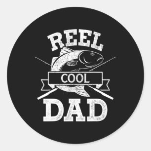 Cool Dad For Fishing Fathers Day Birthday Christma Classic Round Sticker