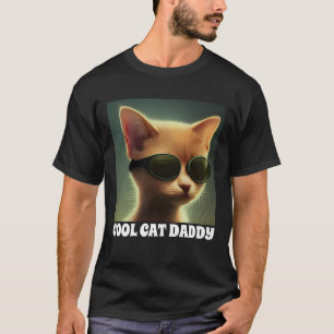 COOL DAD GINGER CAT W/ SUNGLASSES T-SHIRTS T-SHIRT