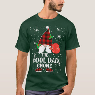 Cool Dad Gnome Buffalo Plaid Matching Family Chris T-Shirt