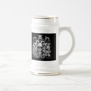 Cool DAD in Heavy Metal Style Tshirts and Gifts Beer Stein