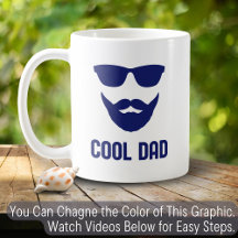 COOL DAD Love Dad Rugged Simple Minimalist Father